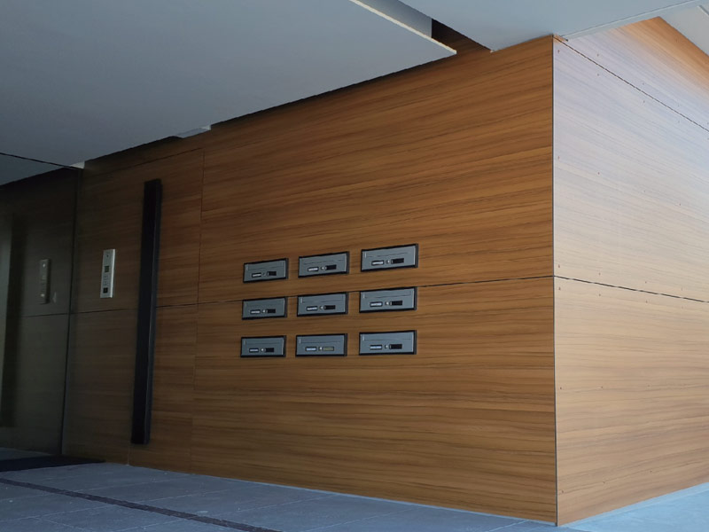Exterior wall cladding for Outdoor wall panel